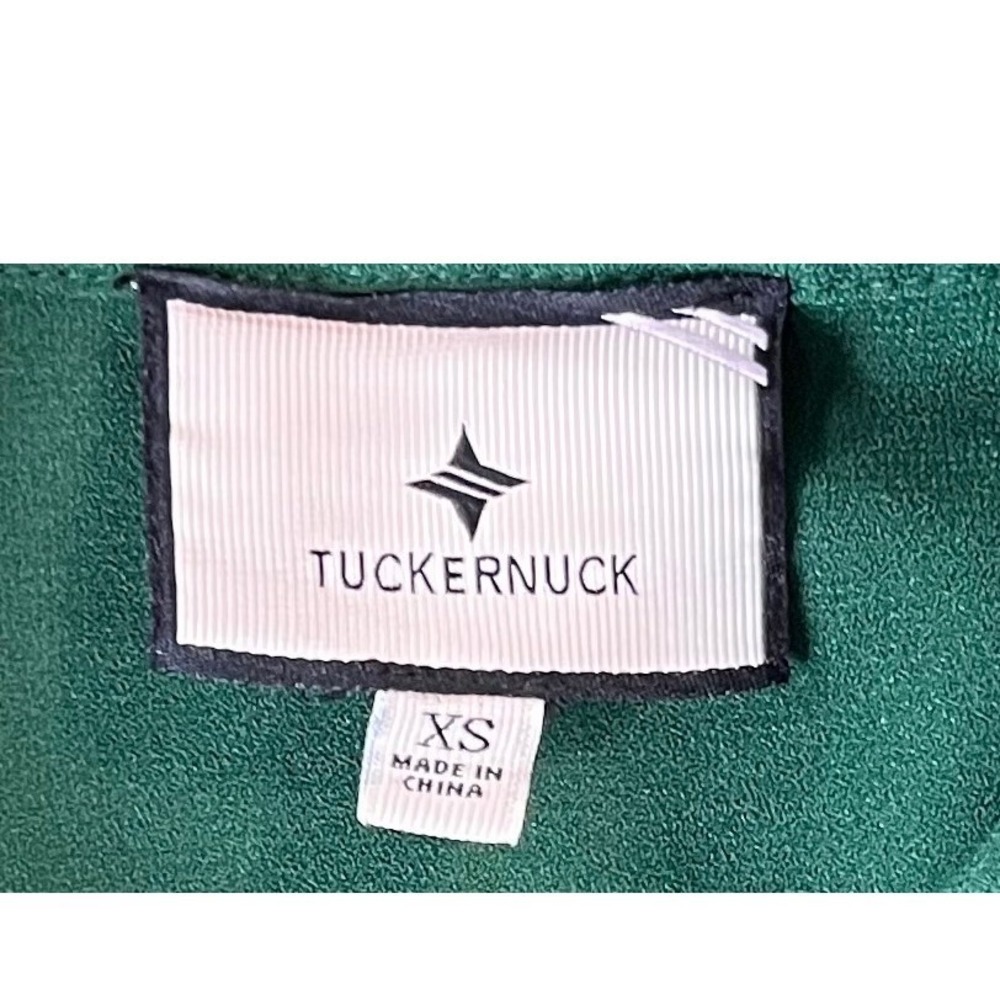 Tuckernuck Royal Pine Callahan Dress Green Flounce Hem Shirt Mini XS NWOT - Picture 5 of 7